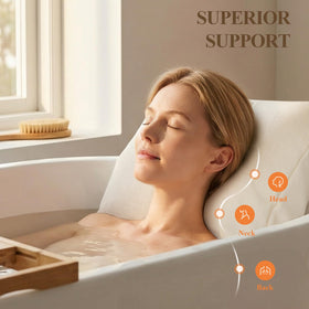 WARMOASIS neck support cushion for relaxing bath time