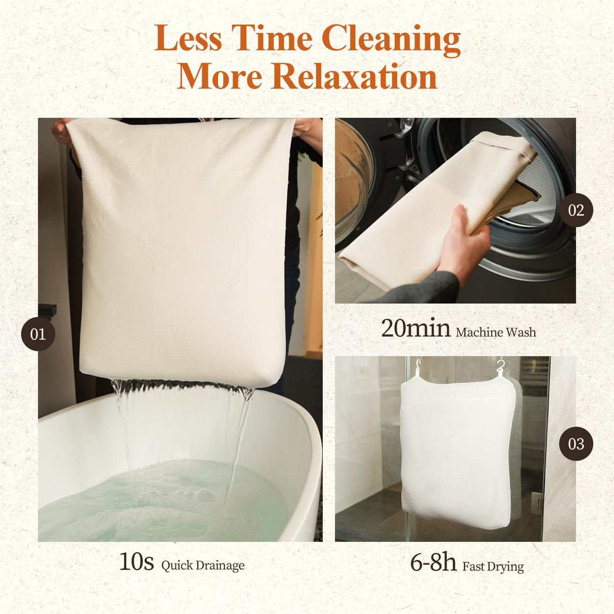WARMOASIS non-slip design stays in place without suction cups