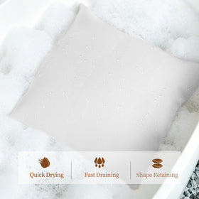 WARMOASIS luxury bathtub pillow 5D mesh core provides breathable, stable cushion.