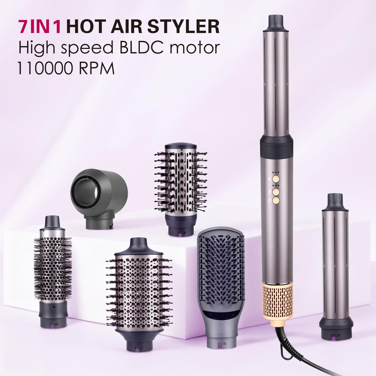 WarmWink 38mm round brush creates smooth waves and defined curls