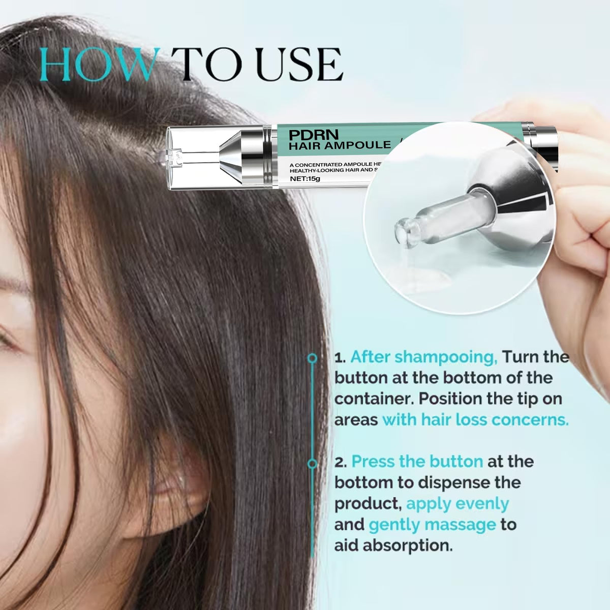 Water Ice Levin PDRN ampoule shown in nighttime routine after washing.