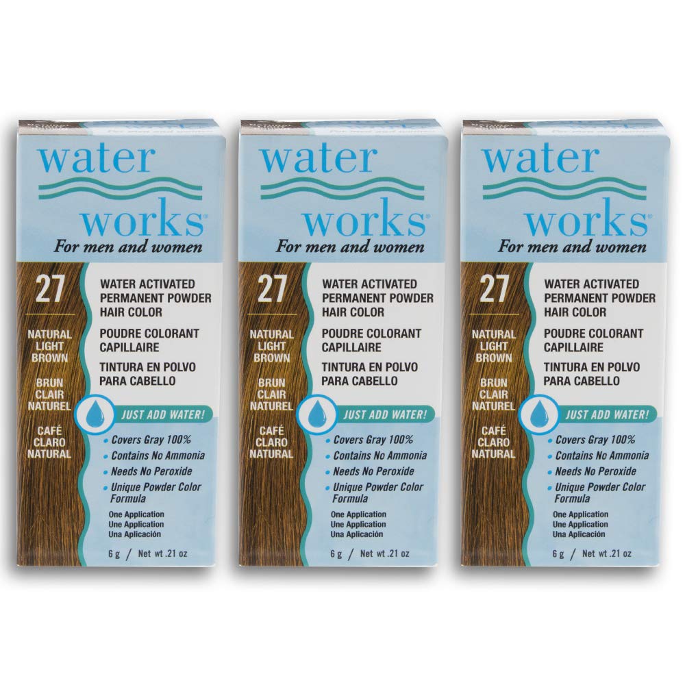 Water Works Light Brown powder packaging for quick root touch-ups
