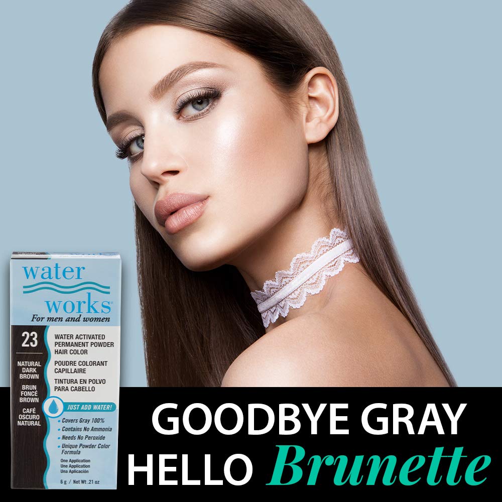 Water Works Hair Color Powder roots touch-up demonstrates quick, mess-free blending.