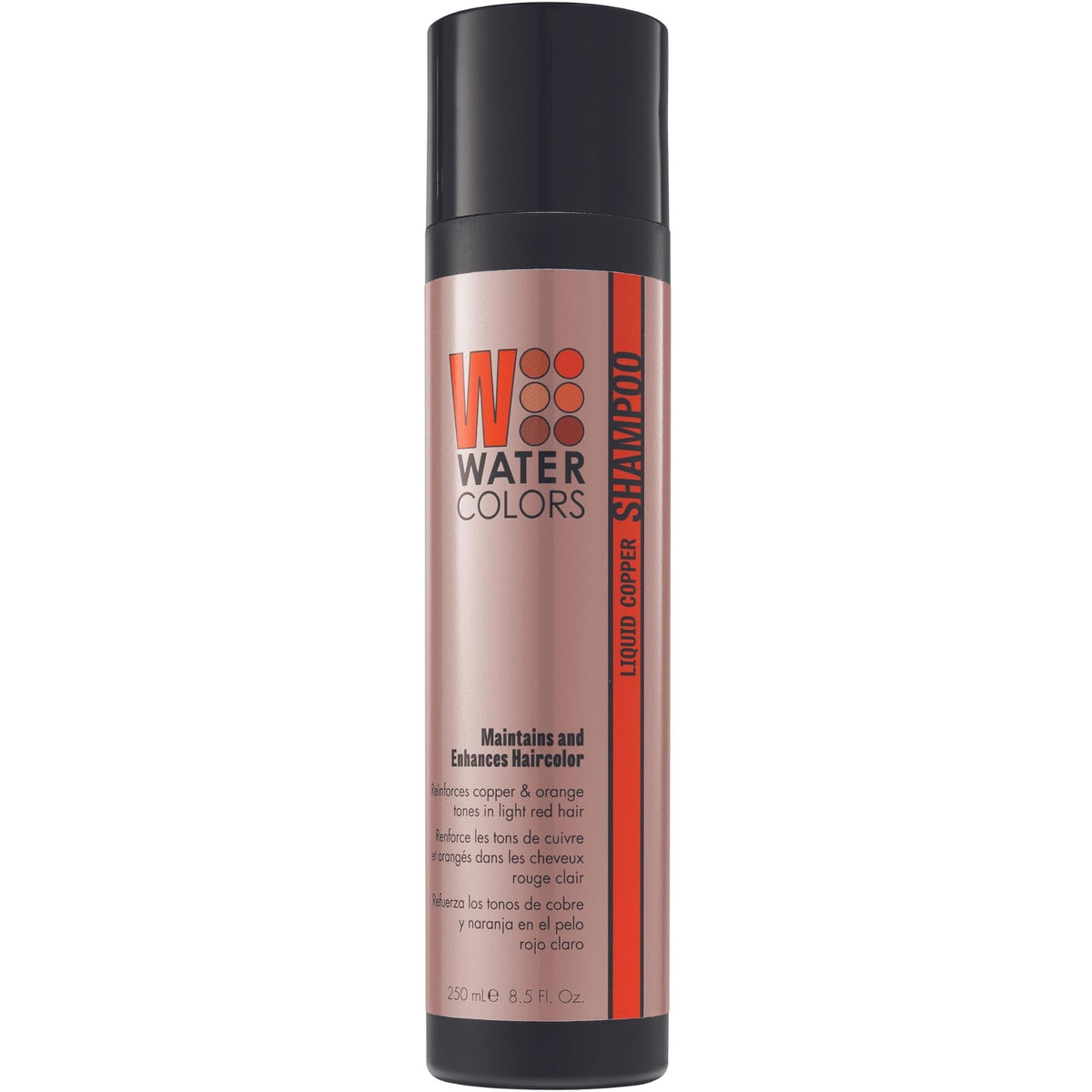 Watercolors Liquid Copper bottle pour demonstrates easy application for vibrant color.