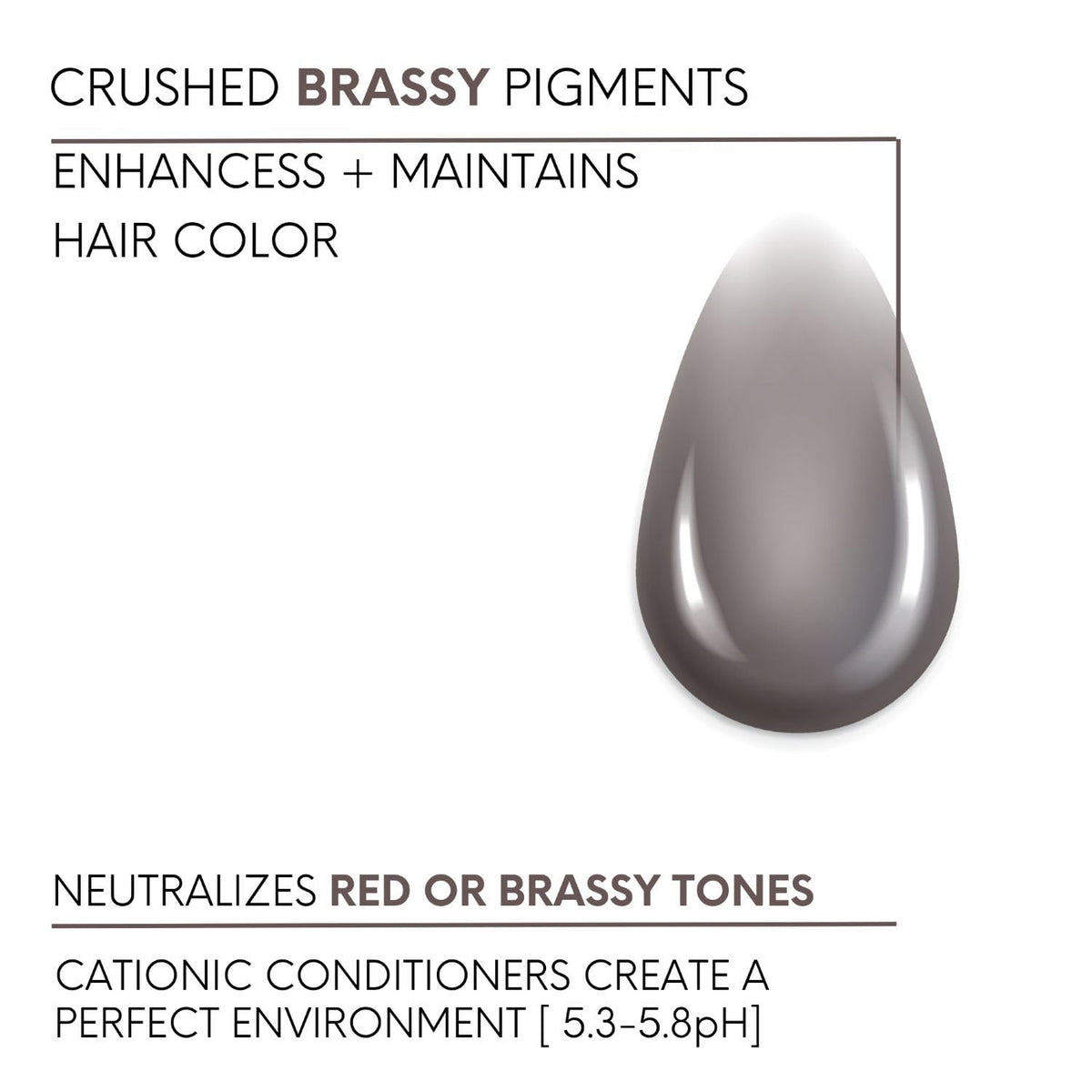 Watercolors Mocha Drench shampoo pour demonstrates even color application.