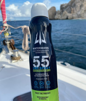 Waterman's fragrance-free sunscreen offers non-greasy wear during sports.