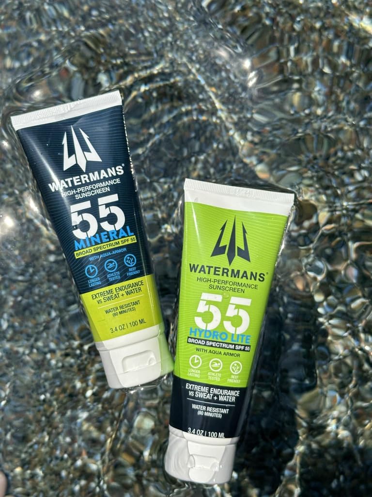 Outdoor setup featuring Waterman's Hydro Lite for active sun protection on the go.