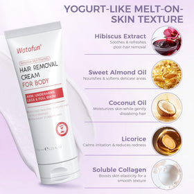 Watofun full-body hair removal coverage for arms, legs, and bikini