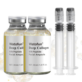 Watofun Silk Peptide Intensive Lifting Ampoule bottle shows a silky, firming feel for daily use