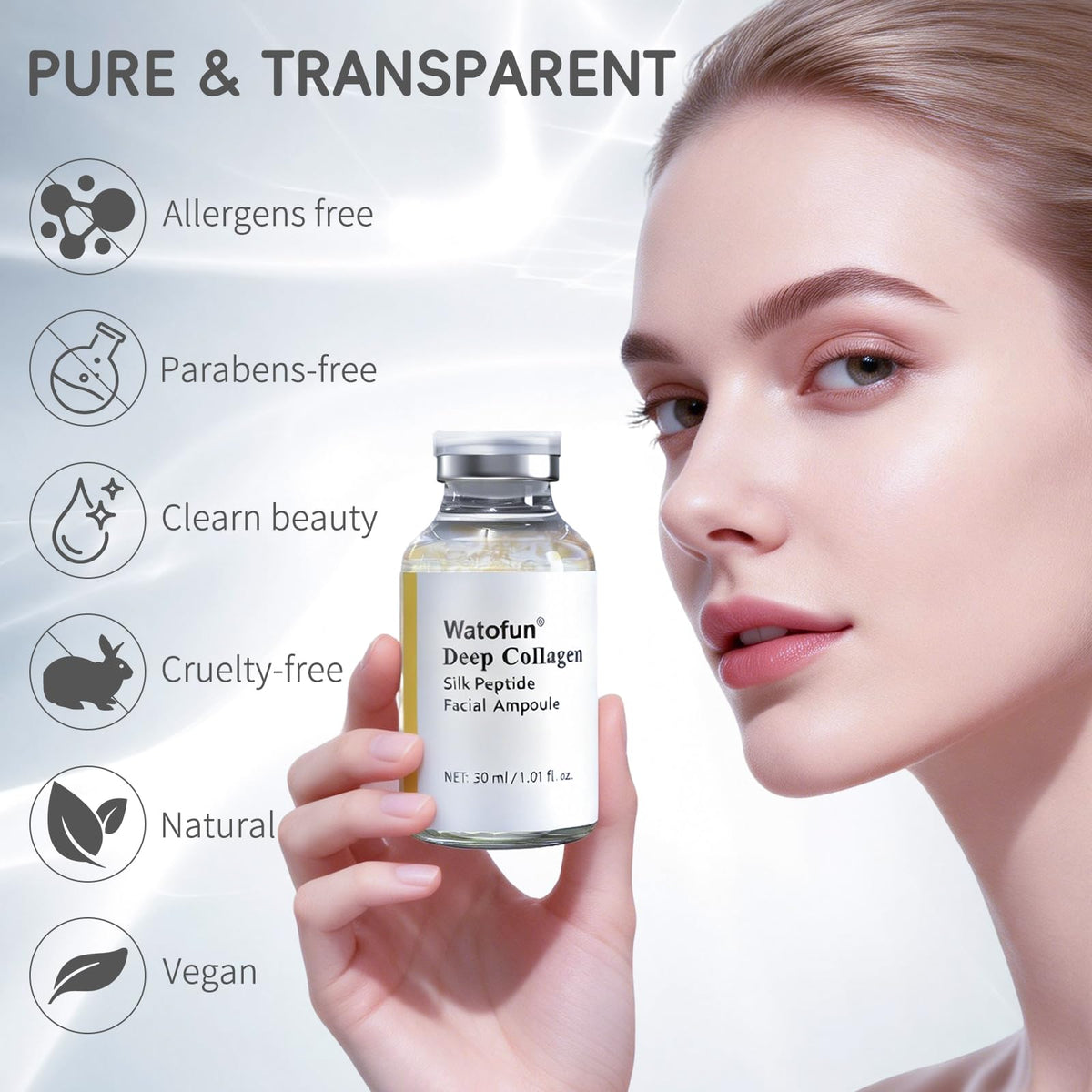 Watofun Silk Peptide Intensive Lifting Ampoule dropper cap enables precise dosing