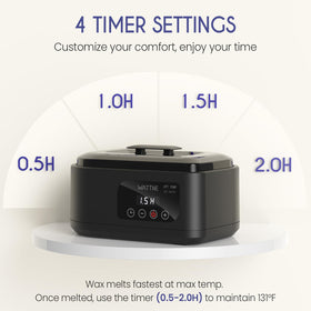 Wattne paraffin wax machine digital display showing precise temperature control