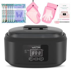 Wattne paraffin wax machine with large opening for hand and foot dipping.