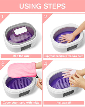 Wattne paraffin wax machine warmth providing relaxing heat therapy for dry skin.