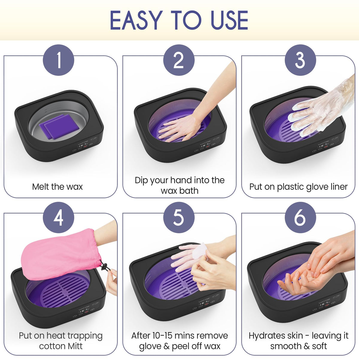 Wattne thermal mitts and booties for comfortable at home spa