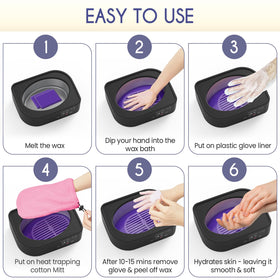 Wattne thermal mitts and booties for comfortable at home spa