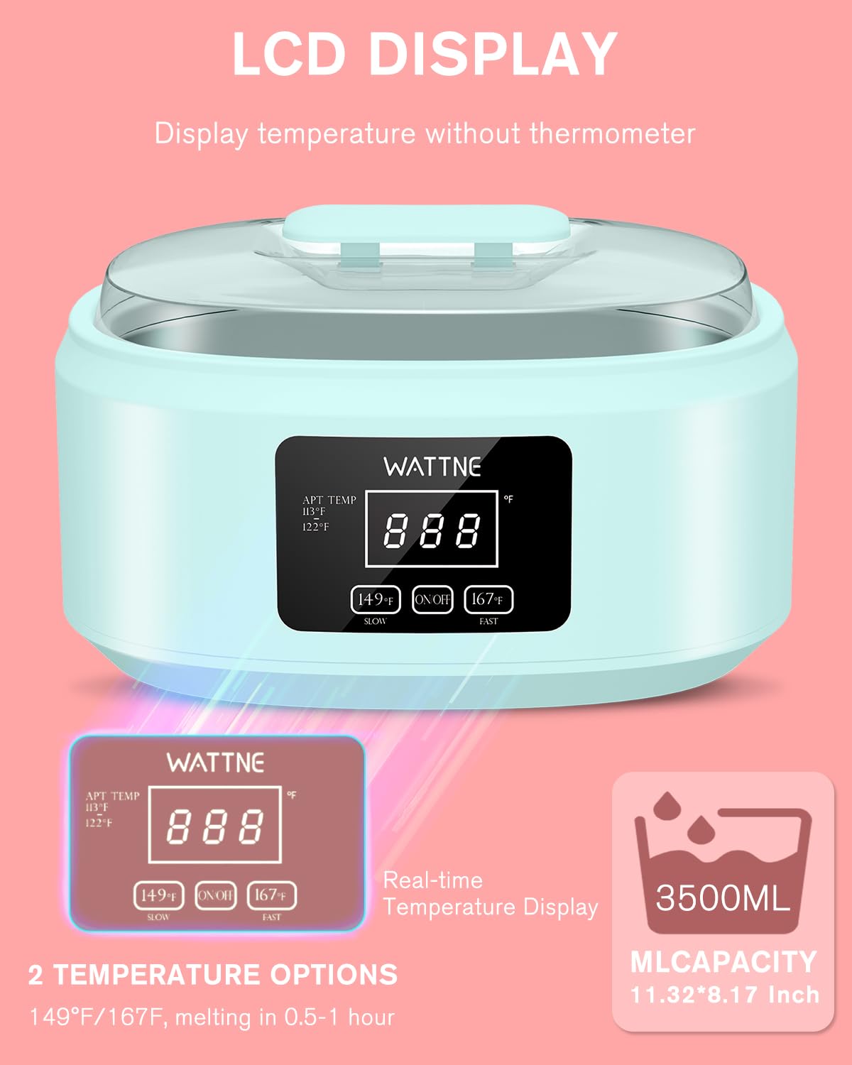 Wattne thermal mitts offer cozy protection during warm wax sessions.