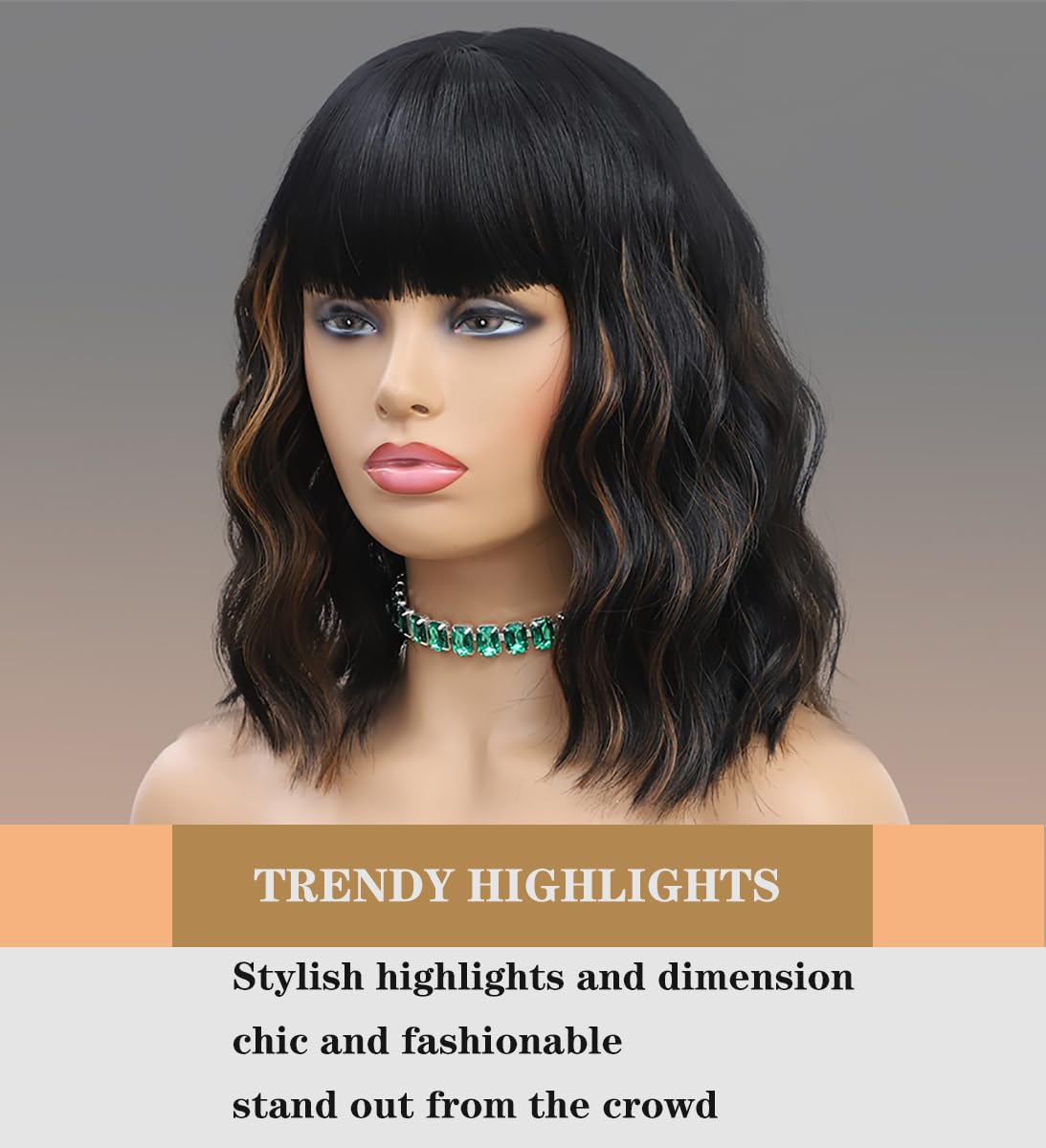 WAVE&BREEZE versatile wig for cosplay, Halloween, parties, weddings.