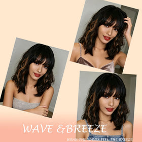 WAVE&BREEZE easy-care wig with packaging included.