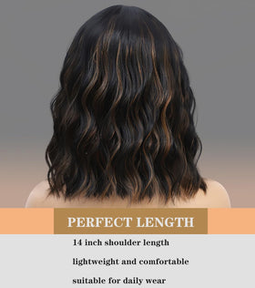 WAVE&BREEZE heat-resistant synthetic hair for durable styling.