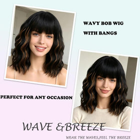 WAVE&BREEZE soft wig cap with adjustable back straps for comfortable wear.