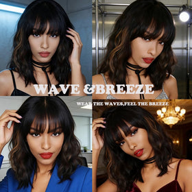 WAVE&BREEZE two wig caps in packaging for quick wear.