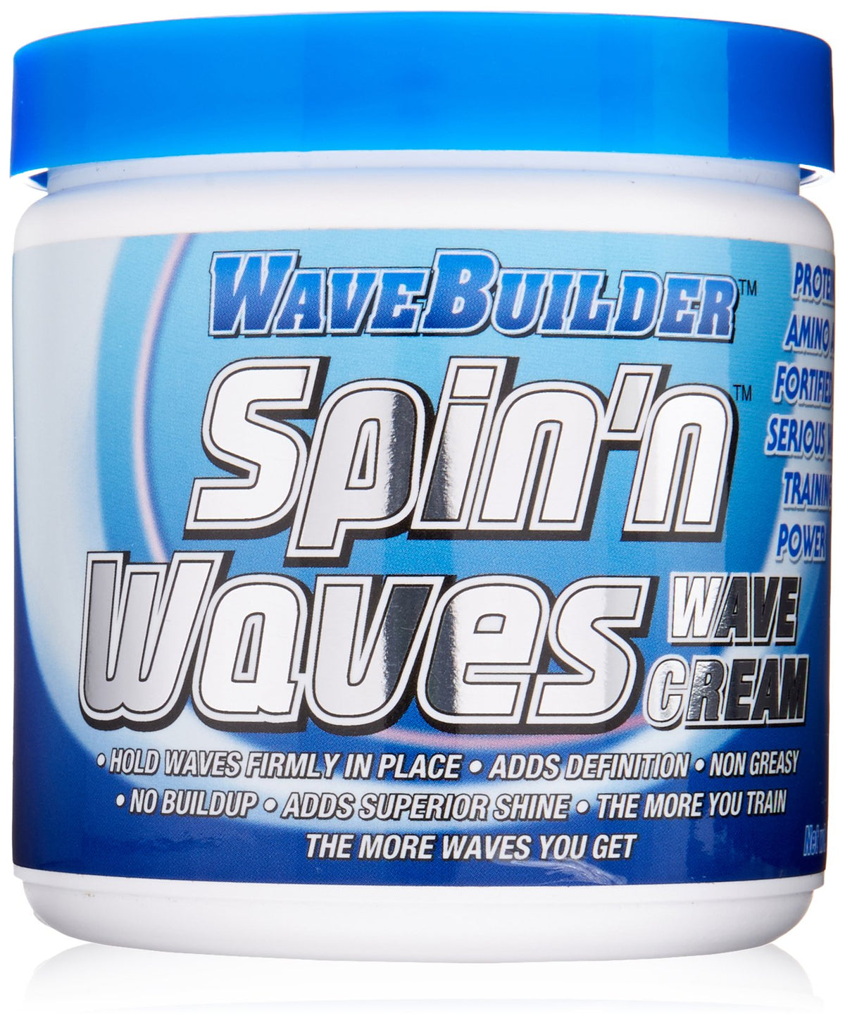 Wavebuilder Spinand Waves Holding Crème bottle 8oz for defined waves and light hold