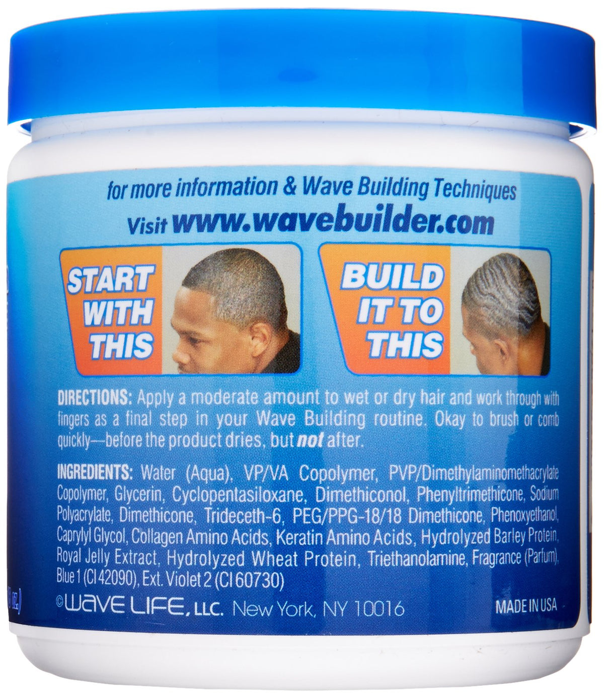 Wavebuilder Spinand Waves Holding Crème in use for flexible wave styling