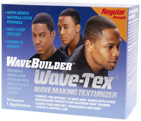 WaveBuilder Texturizer Kit packaging with brand logo for easy wave prep.