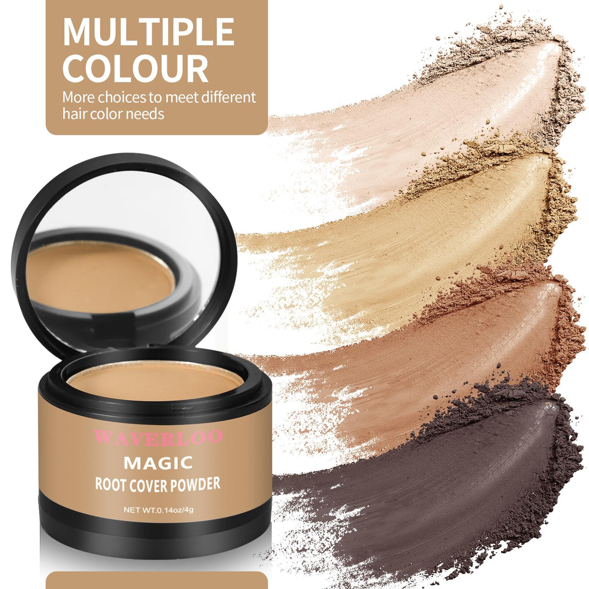 Waverloo Magic Root Cover Up waterproof formula stands up to sweat.