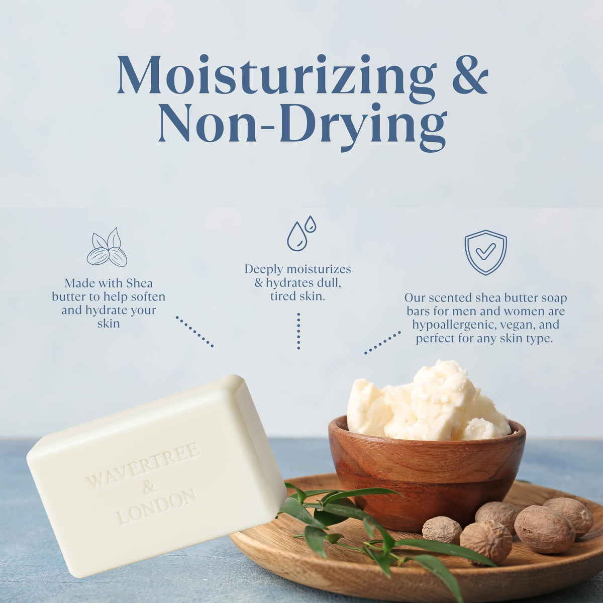 Wavertree & London Beach soap bar 2 close-up for all skin types