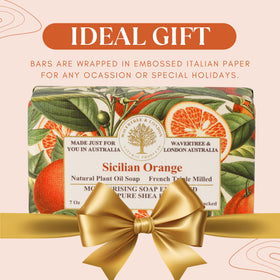 Wavertree & London gift-ready packaging with embossed Italian paper adds a luxurious touch.