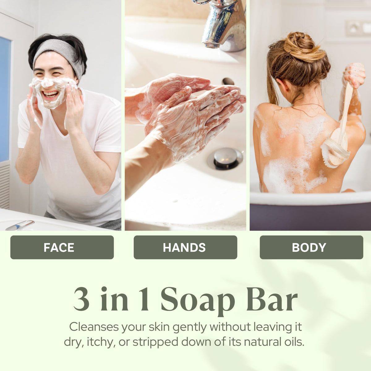 Wavertree London bath scene with pear-scented bar and premium packaging.