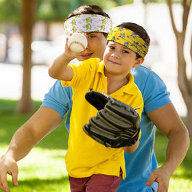 Wavyknot bananas baseball headband 6-pack, practical and playful set