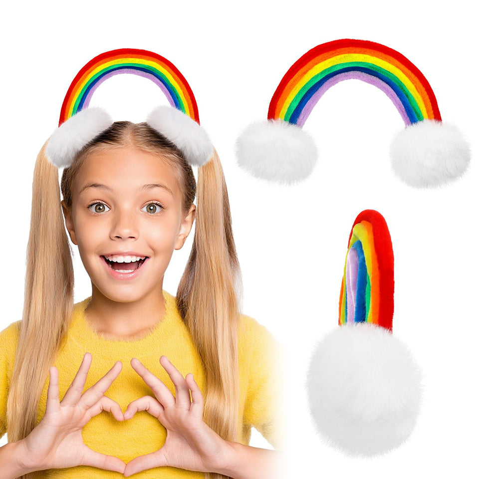 Wavyknot rainbow hair clip kit closeup showing fluffy fibers for vibrant Crazy Hair Day.