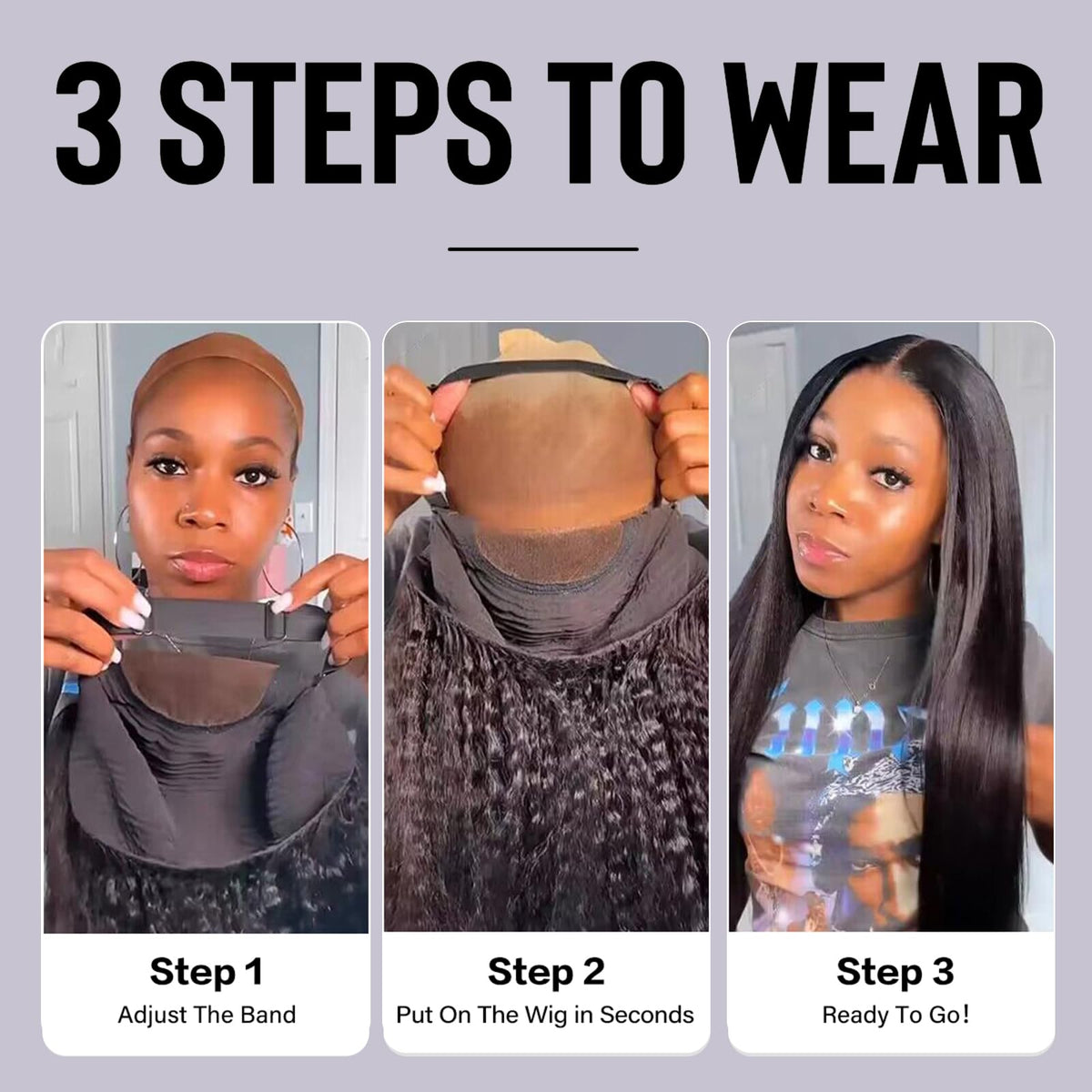 Wavymy Brazilian virgin hair 180-density wavy wig for fullness and movement.