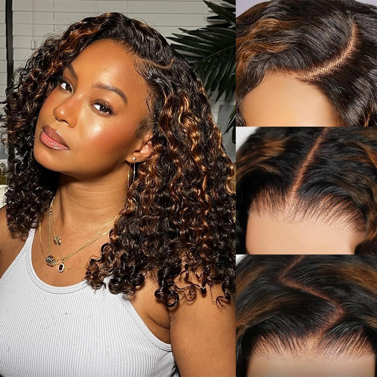 Wavymy Original 7x5 HD lace front wig ombre blonde for natural daily wear.