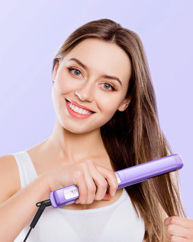 Wavytalk Pro flat iron features 3D floating plates for even pressure and frizz control.