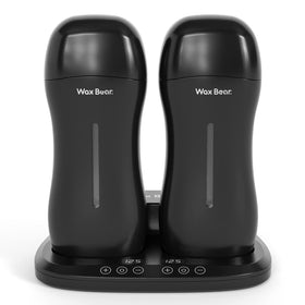Wax Bear Roll On Warmer with double roller, front view, efficient home waxing