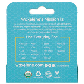 Waxelene Original Lip Tube on lips delivers smooth, moisturized feel and subtle sheen.