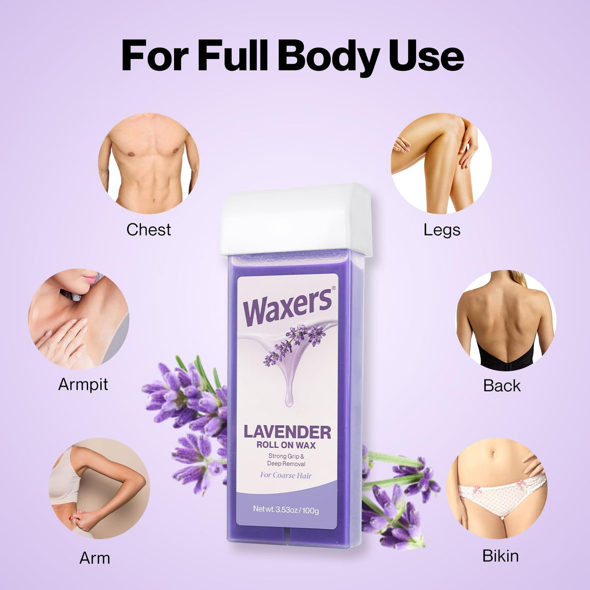 Waxers Full-Body Wax Kit: versatile for legs, arms, back and bikini.