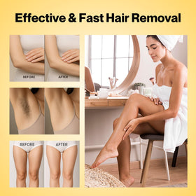 Waxers honey extract hydrates skin while wax removes hair for a refreshed feel.