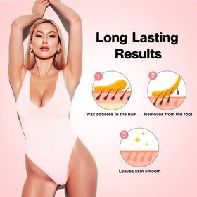 Waxers Roll-On Wax Kit Rose applying wax underarm for comfortable use