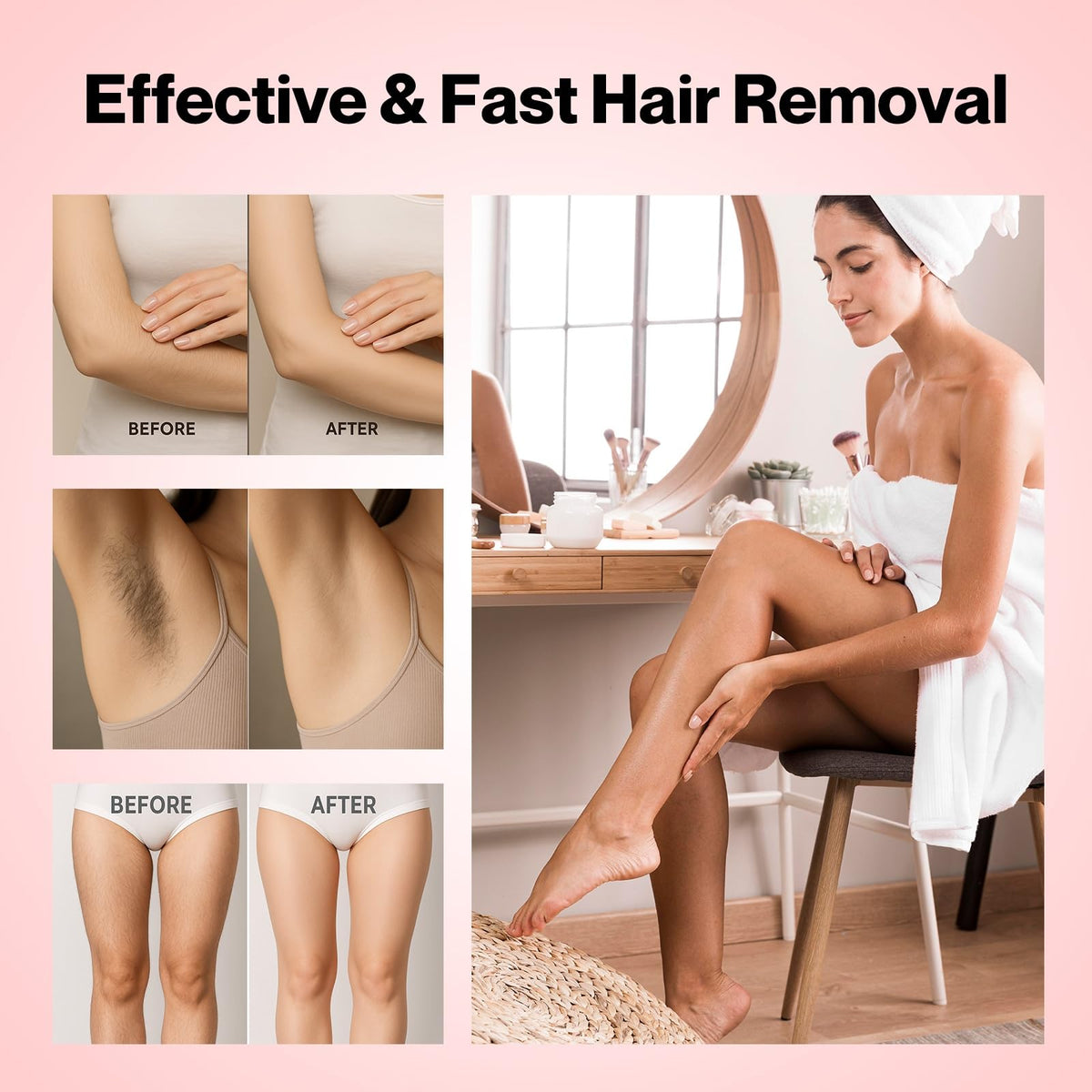 Waxers rose wax suitable for face and body use on various areas