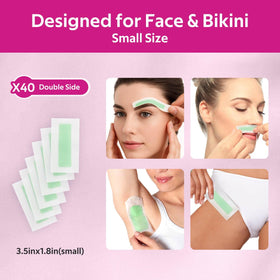Waxfans eyebrow wax strips provide precise shaping at home.