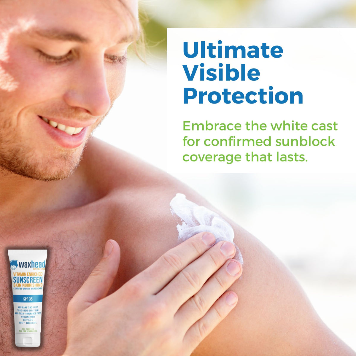 Waxhead tattoo protection helps shield color when outdoors for long days.