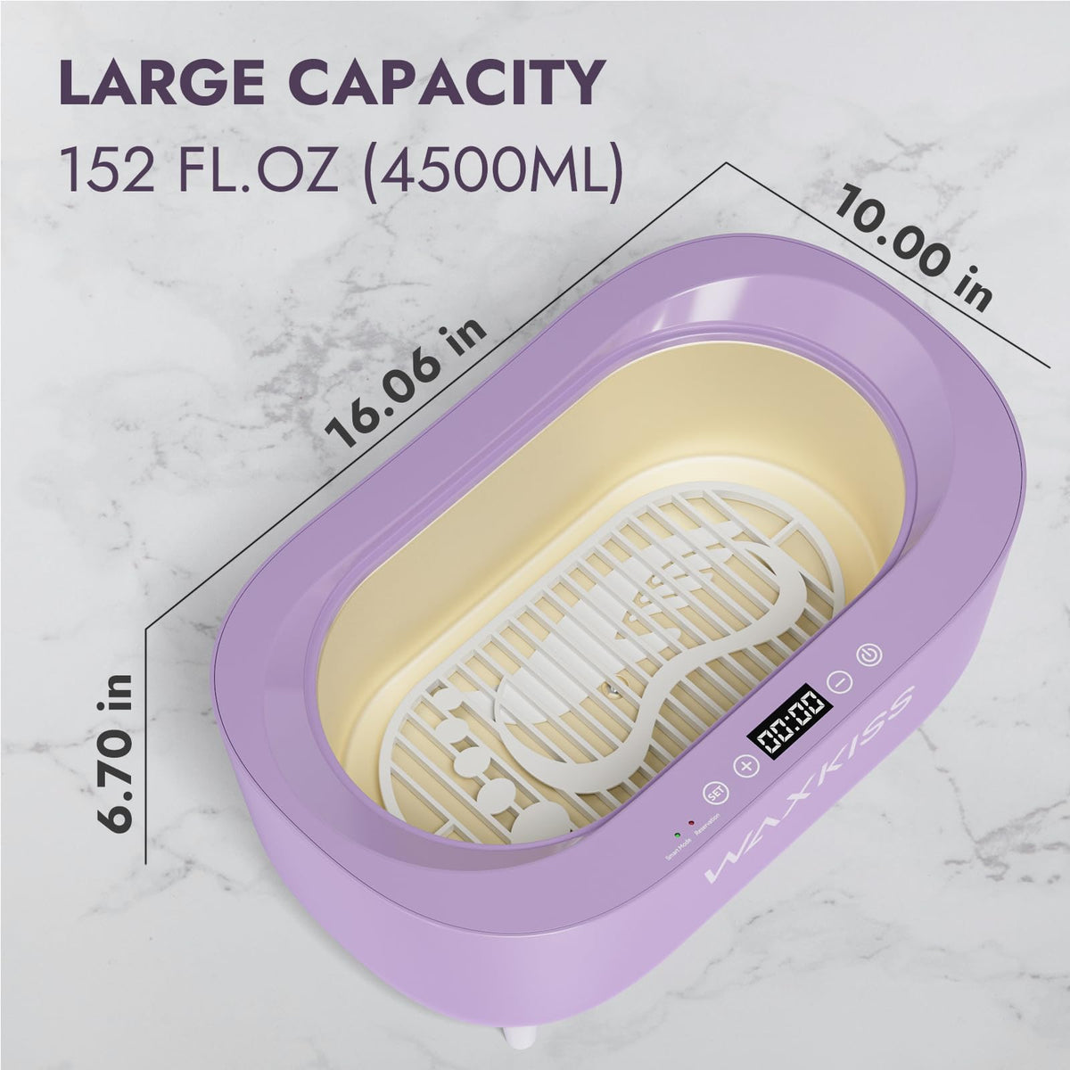 Durable ABS shell blends with modern home interiors.