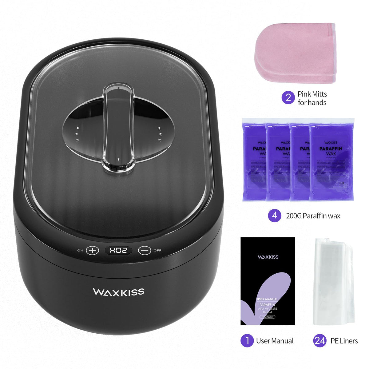 Waxkiss compact hand paraffin bath is ideal for home use.