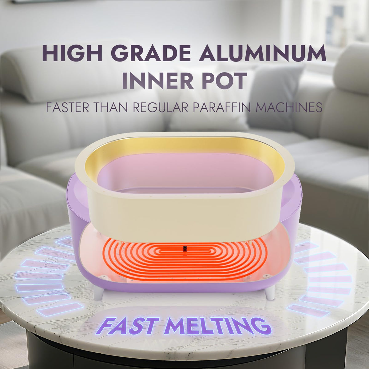 NTC temperature sensor maintains stable heat during paraffin baths.