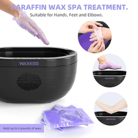 Waxkiss PP inner-pot design enhances safety during warm baths for hands and feet.