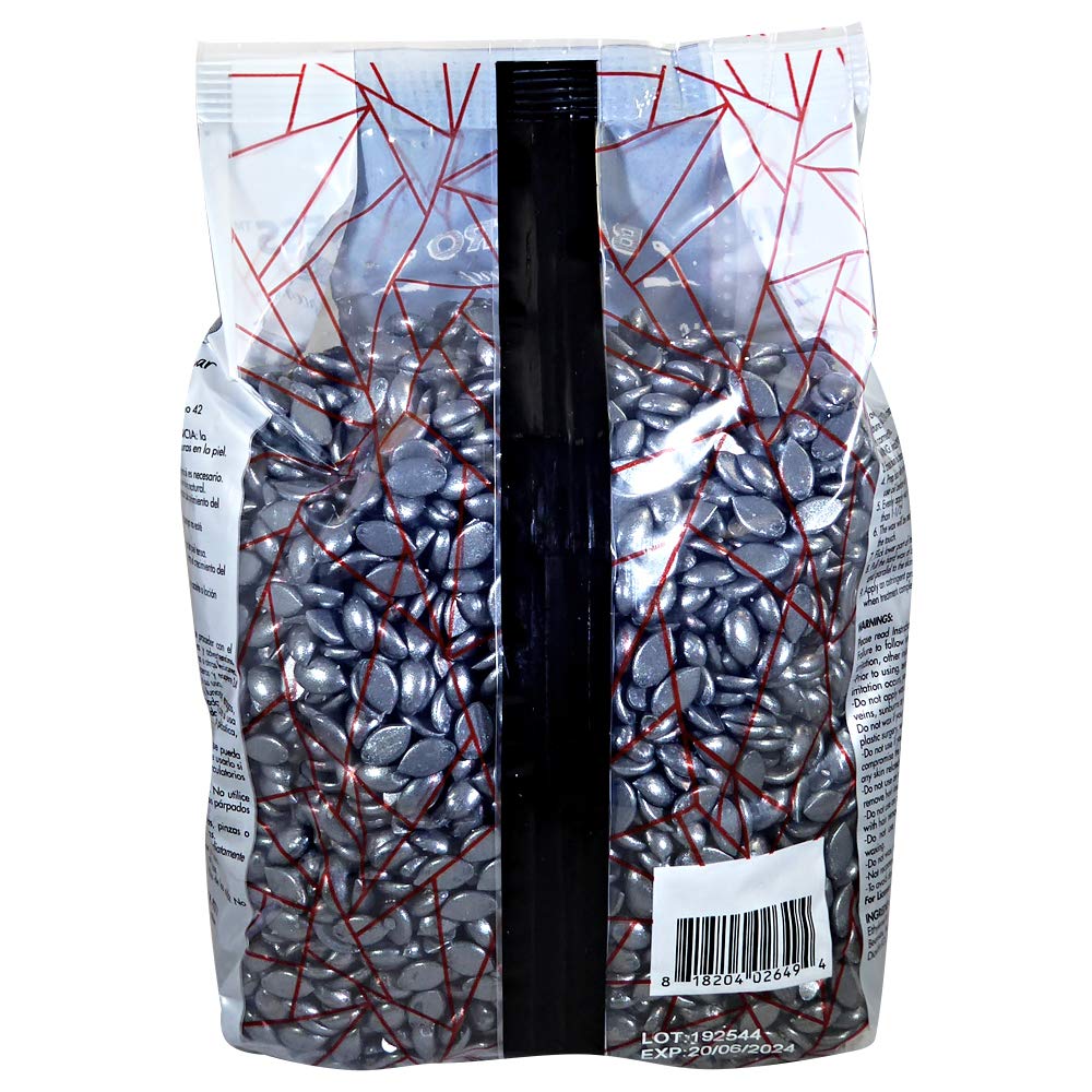 Waxness Barbero Steel hard wax beads tested on coarse hair close-up